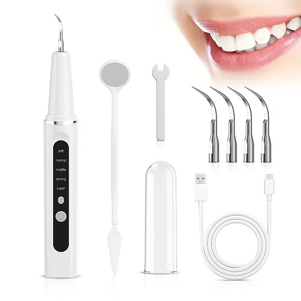 Elektrický leštič zubů - 5 režimů, LED světlo, USB-C | DENTELA